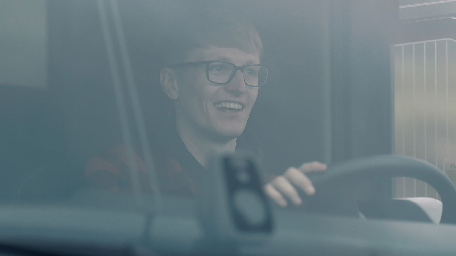 Evidence I'm not miserable in every driving shot
